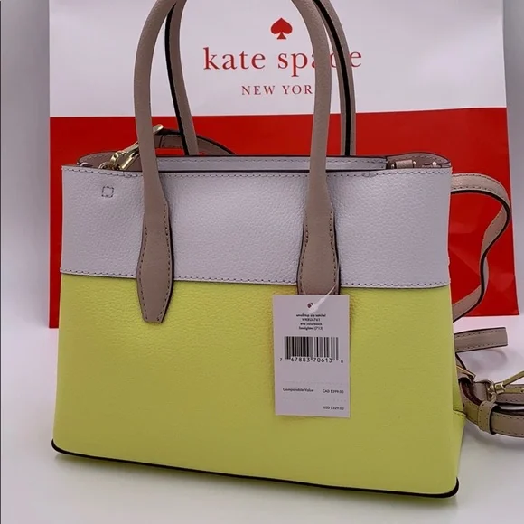 Kate Spade Eva Small Top Zip Satchel limelghtml